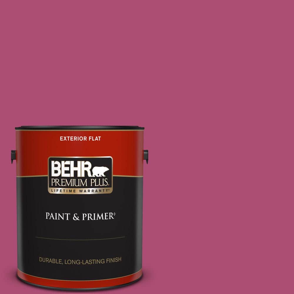 1 gal. #100B-7 Hot Pink Flat Low Odor Interior Paint & Primer