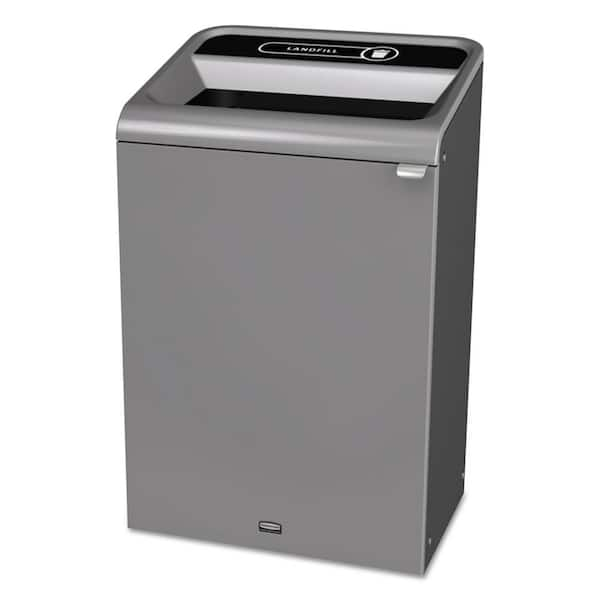 Rubbermaid Commercial Products 92-Gallons Gray Commercial Indoor Recycling  Bin in the Recycling Bins department at