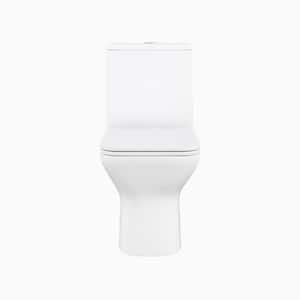 Carre 1-Piece 1.1/1.6 GPF Dual Flush Square Toilet in Matte White