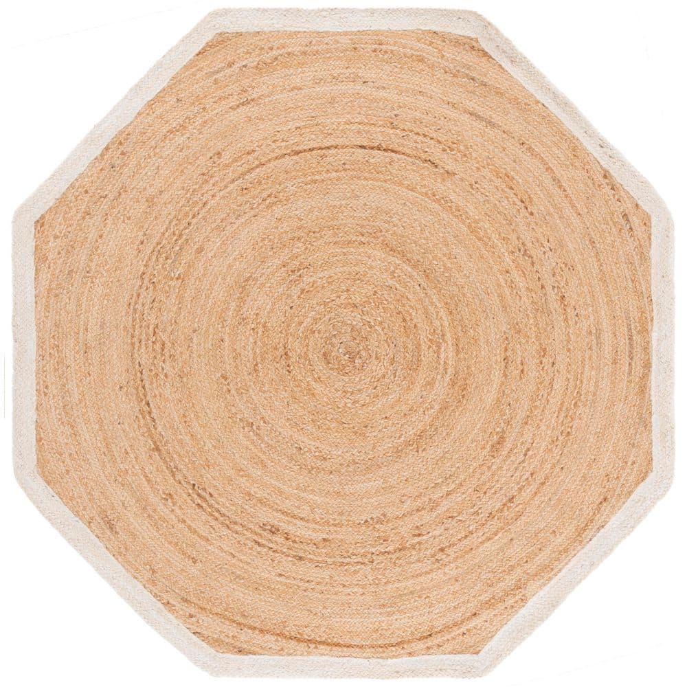 Natural Fiber 3 ft. x 3 ft. Natural/Bleach Woven Octagon Specialty Area Rug price history on PriceWatchPro