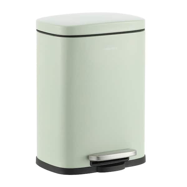 happimess Connor Rectangular 13-Gal. Trash Can with Soft-Close Lid 