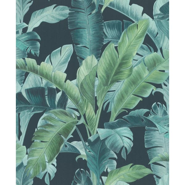 rasch Orissa Dark Blue Palm Frond Wallpaper Sample RH536690SAM - The Home Depot rasch Orissa Dark Blue Palm Frond Wallpaper Sample RH536690SAM - The Home Depot