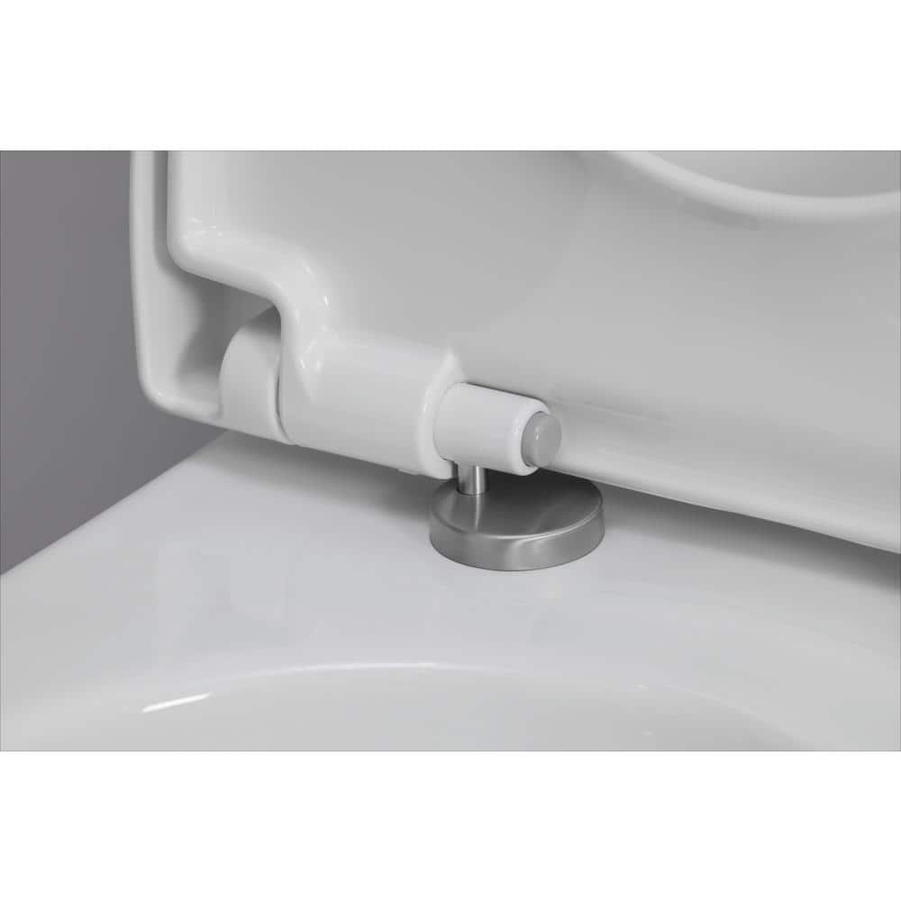 White Elongated Soft Close Toilet Seat with Lid