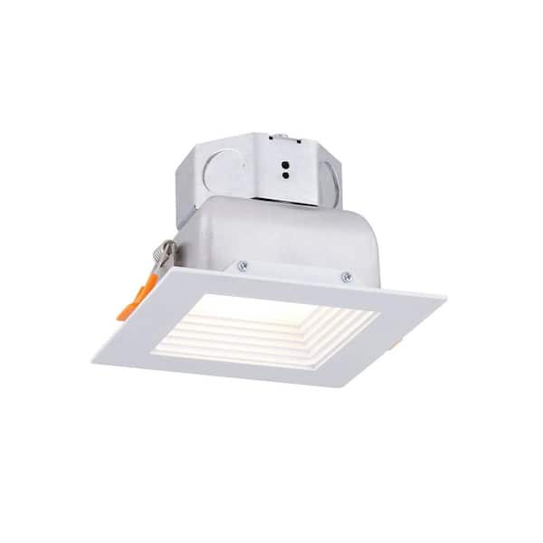 Unbranded 4 in. White New Construction IC Rated Recessed Integrated LED Trim Kit