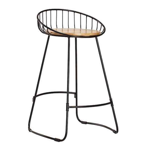 mango wood counter height stool