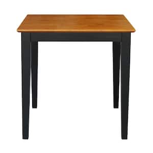Black and Cherry 30" Square Counter-height Table