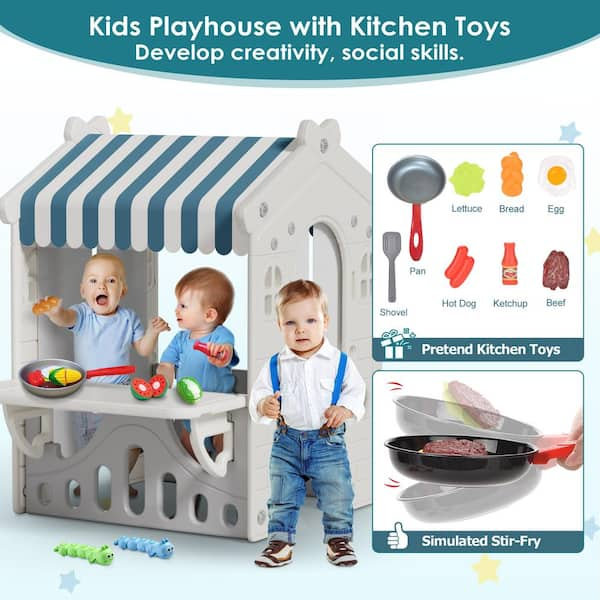 Kids playhouse with kitchen online