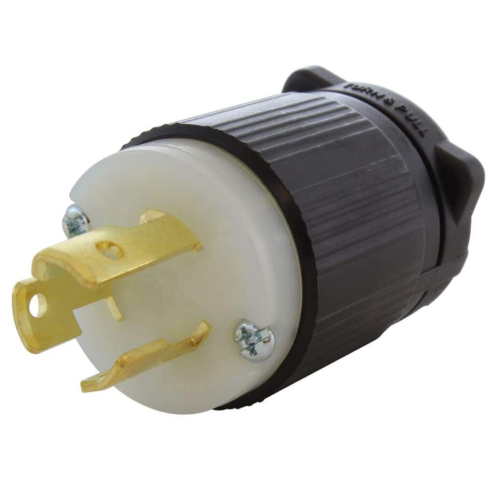 AC WORKS NEMA L7-15P 15A 277V 3-Prong Locking Male Plug with UL, C