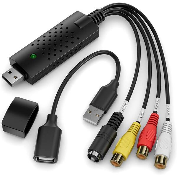 Etokfoks RCA to USB Audio/Video Converter with 2.0 Video Capture Card ...