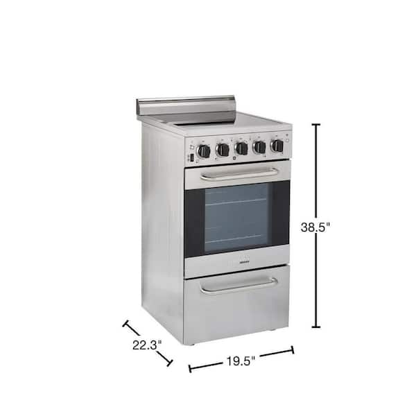 20 Inch Magic Chef,Compact Electric Range,Coils,Stove,Off-White