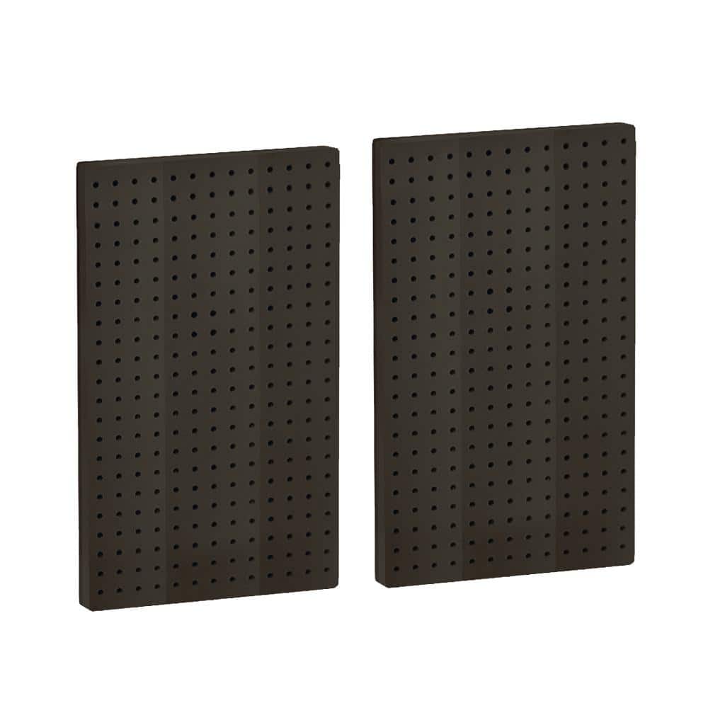 22 in H x 13.5 in W Pegboard Black Styrene One Sided Panel (2-Pieces per Bo