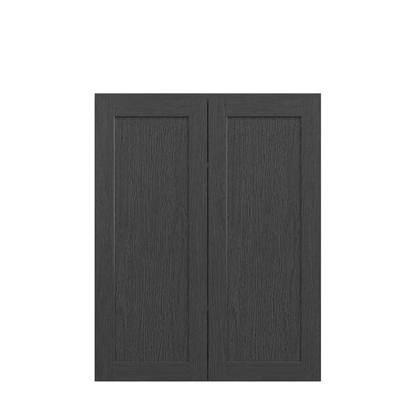 Unbranded Jamestown Recessed 33 in. W x 42 in. H x 12 in. D in Espresso Plywood Assembled Wall Cabinet