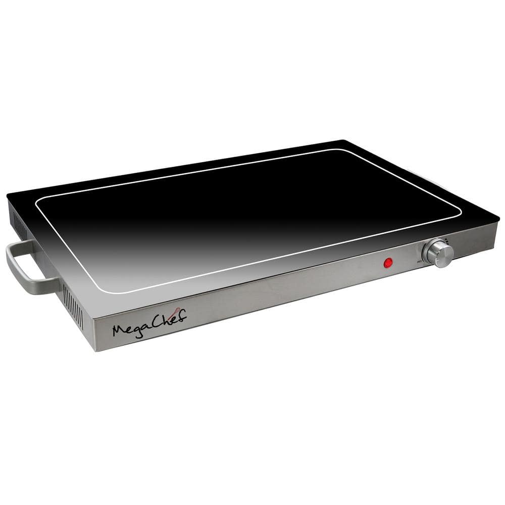  Nutrichef Electric Hot Plate Tray Dish Warmer with Black Glass  Top - Ideal for Home, Buffets, Parties, Kitchens & Restaurants - Warming  Tray for Food - Tortilla Warmer - Dimensions: 16.5