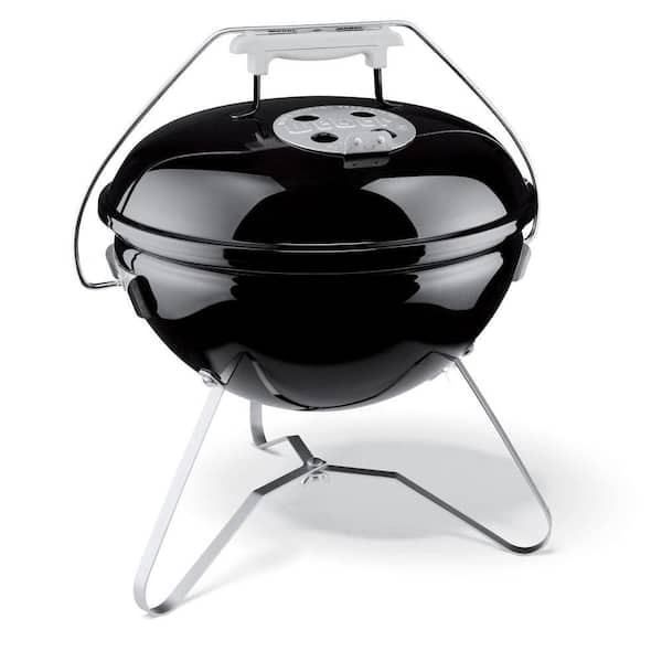Weber Smokey Joe Premium Portable Charcoal Grill in Black