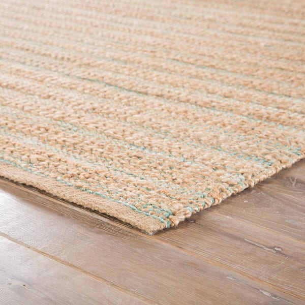 Natural Almond Buff 3 ft. x 4 ft. Stripe Area Rug