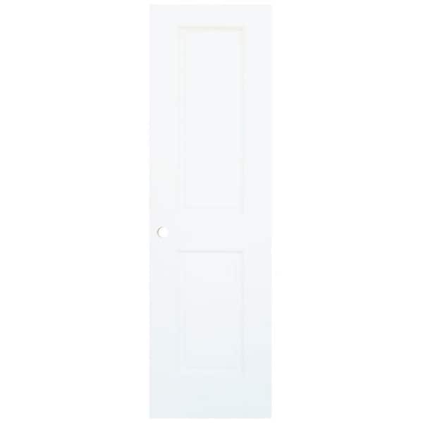 Kimberly Bay 80 in. H x 24 in. W Colonial 2-Panel Solid White Wood Interior Door Slab