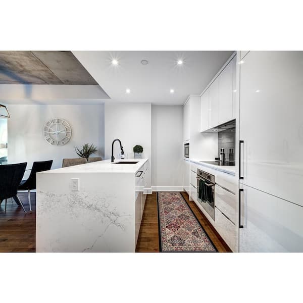 Ancient Garden Multi Panel 2 ft. x 8 ft. Indoor Runner Rug