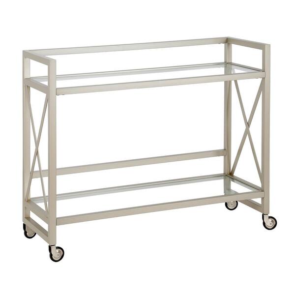 Meyer&Cross Holly Satin Nickel Bar Cart