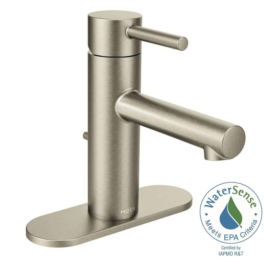 Modern Single-Handle Bathroom Faucet in Sleek Black with Nickel Accents