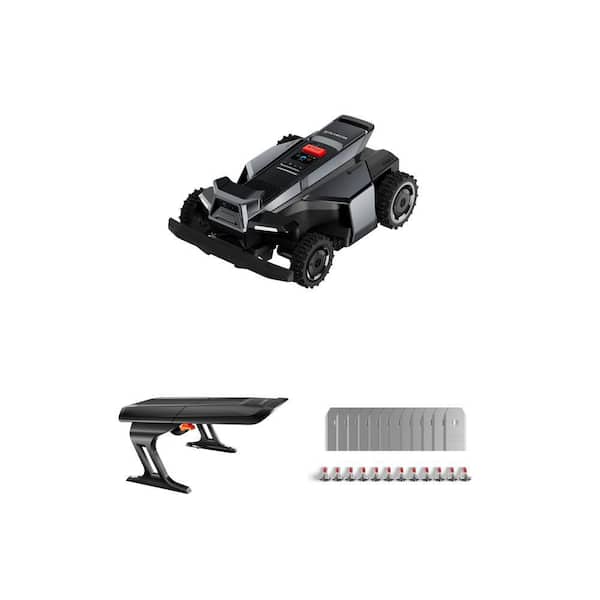 X430 17 in. Robot Lawn Mower (1 Acre) with RTK Camera, AWD, Navimow Blades and X4 Series Garage
