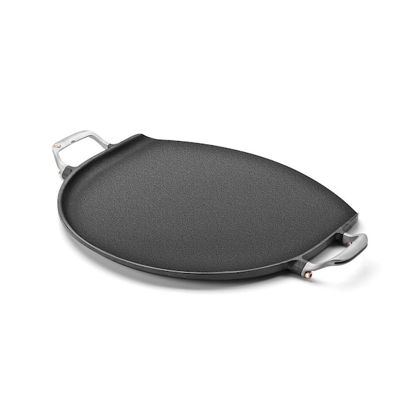 Outset 1-Piece Cast Iron 14 in. Pizza Iron
