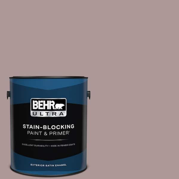 BEHR ULTRA 1 gal. #PMD-53 Antique Mauve Satin Enamel Exterior Paint & Primer