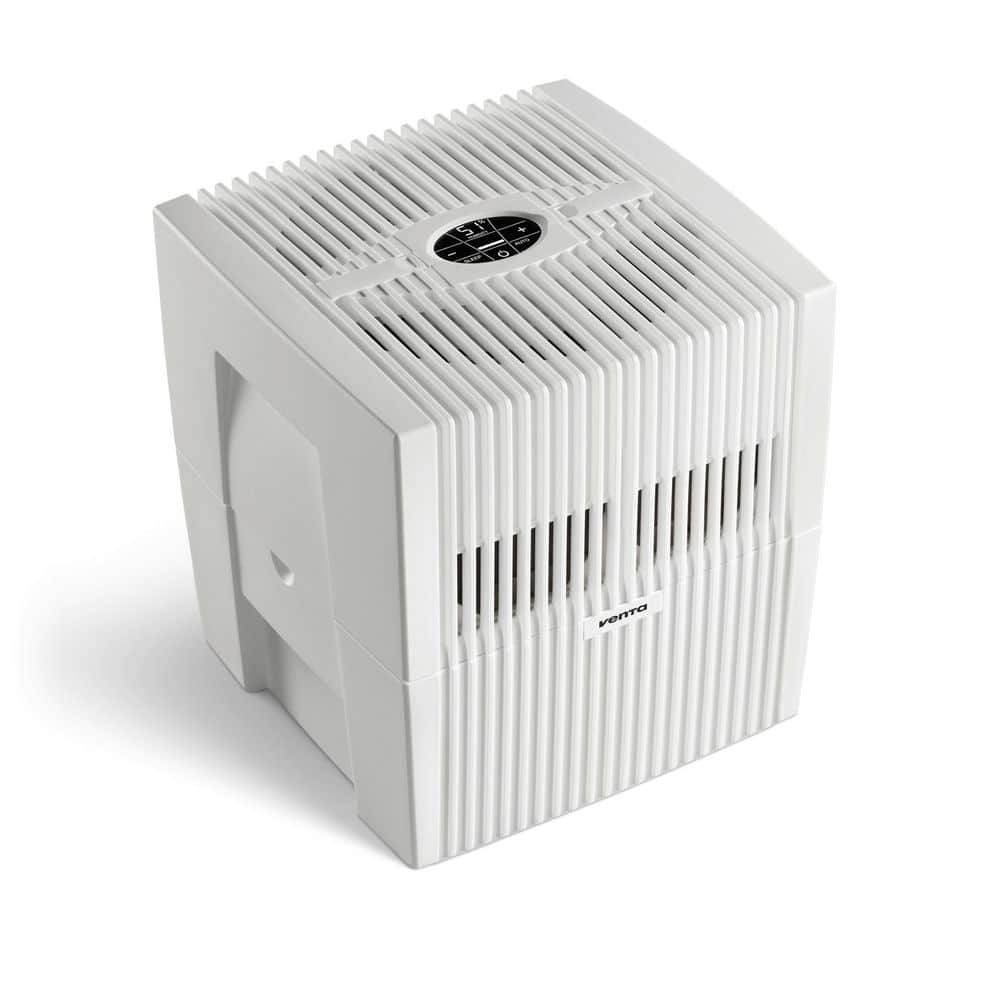 White Compact Filter-Free Evaporative Humidifier with WiFi Control