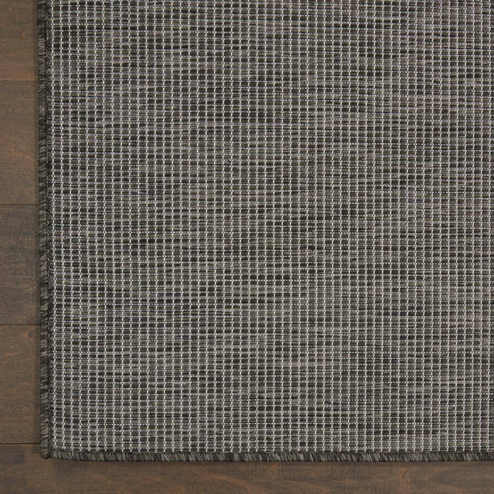 Charcoal Flat Woven Synthetic Runner Rug 2'2" x 8'0"