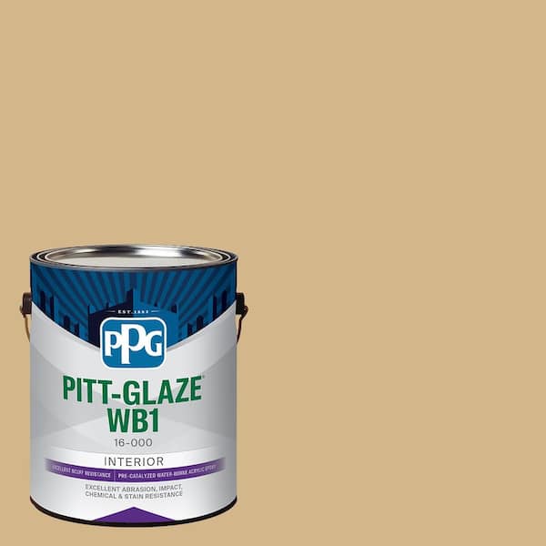 Pitt-Glaze 1 gal. PPG1092-4 Craftsman Gold Eggshell Interior Waterborne 1-Part Epoxy
