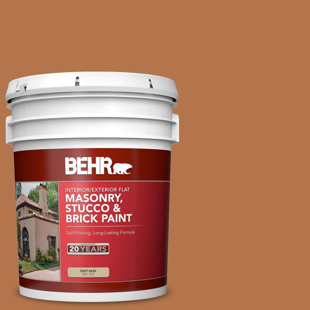 5 gal. #SC-533 Cedar Naturaltone Flat Interior/Exterior Masonry, Stucco and