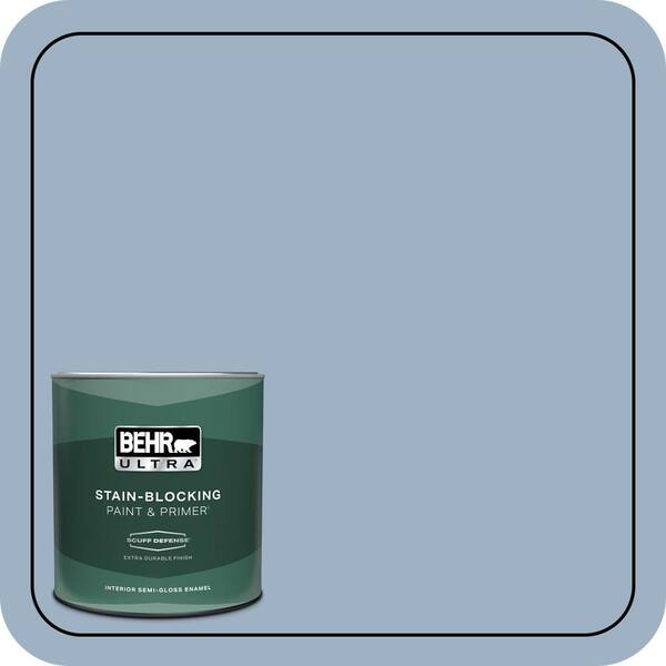 BEHR ULTRA 1 qt. #S520-3 Perfect Landing Extra Durable Semi-Gloss Enamel Interior Paint & Primer