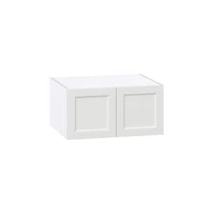 30 in. W x 24 in. D x 15 in. H Alton Painted White Shaker Assembled Deep Wall Bridge Kitchen Cabinet