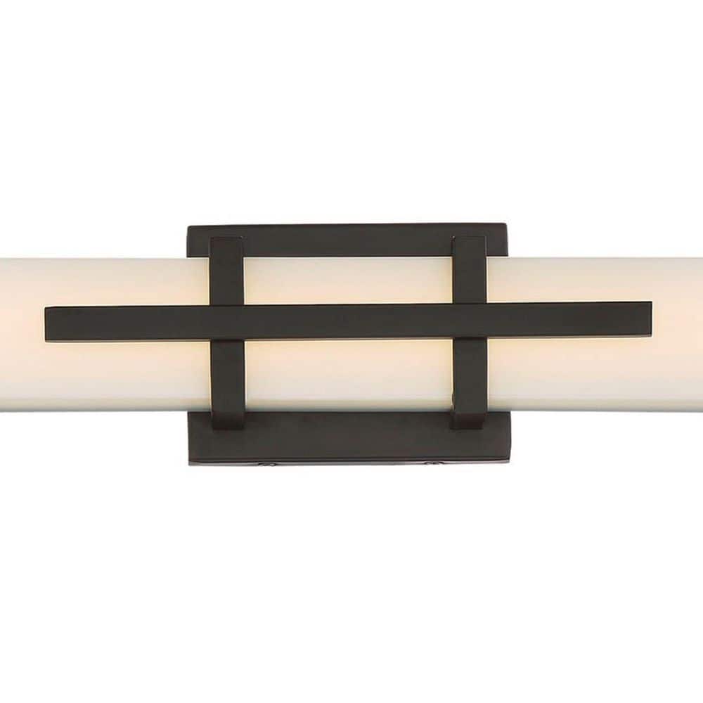 Elara 36" Bronze LED Vanity Sconce with Dimmable Soft White Light