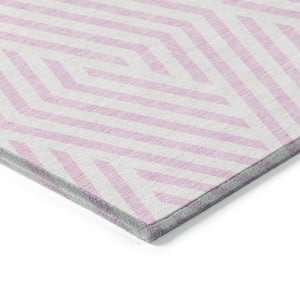 Chantille ACN550 Pink 2 ft. 6 in. x 3 ft. 10 in. Machine Washable Indoor/Outdoor Geometric Area Rug