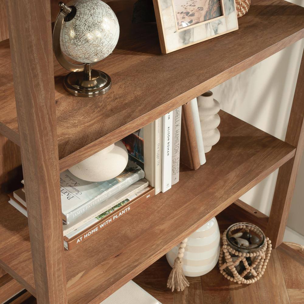 Sindoori Mango Adjustable Brown Engineered Wood Library Hutch