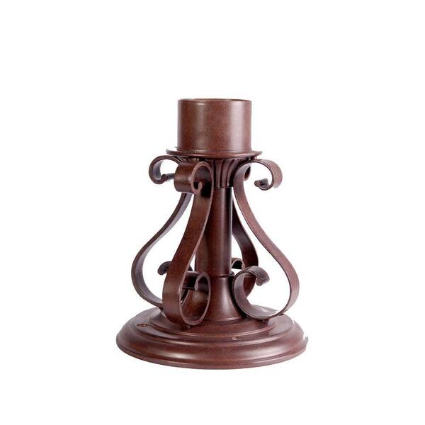 Acclaim Lighting Burled Walnut Outdoor Pier Mount