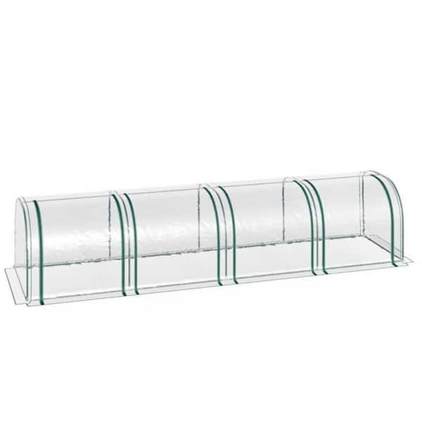 ITOPFOX 45.25 in. H Clear PVC Cover and Steel Mini Greenhouse