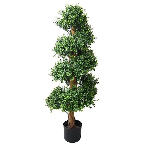 Romano 4 ft. Artificial Boxwood Spiral Tree