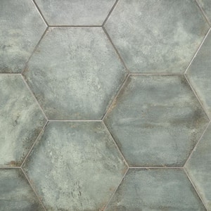 Angela Harris Fuller Aquamarine 20.47 in. x 23.62 in. Matte Porcelain Floor and Wall Tile (10.11 sq. ft./Case)