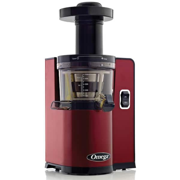 Omega Vertical Slow Speed Masticating Red Juicer VSJ843QR The