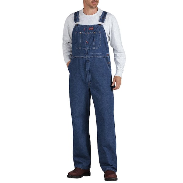 Dickies Men's 38x32 Stonewashed Indigo Bib Overalls