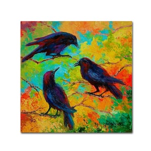 14 in. x 14 in. "Crows 4" by Marion Rose Printed Canvas Wall Art