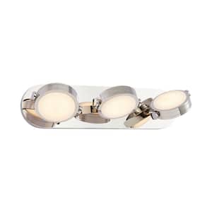 Blanco 26-in 1 Light 24-Watt Polished Nickel/Alabaster Integrated LED Vanity Light