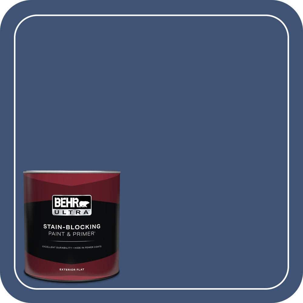 1 qt. #600D-7 Daring Indigo Flat Exterior Paint & Primer price history on PriceWatchPro