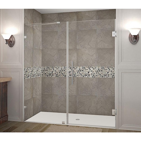 Aston SDR997EZ-38-10 Kinkade 72 inch High x 38 inch Wide Hinged Frameless Shower Door - Bronze