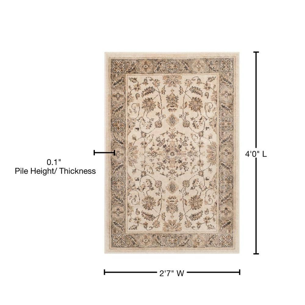 Stone Mouse Elegance 31" Hand-Knotted Wool-Viscose Blend Rug