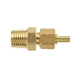 1/4 in. OD Compression x 1/4 in. MIP Brass Adapter Fitting