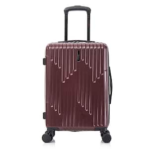 Drip lightweight hard side spinner luggage 20 in. carry-on Wine