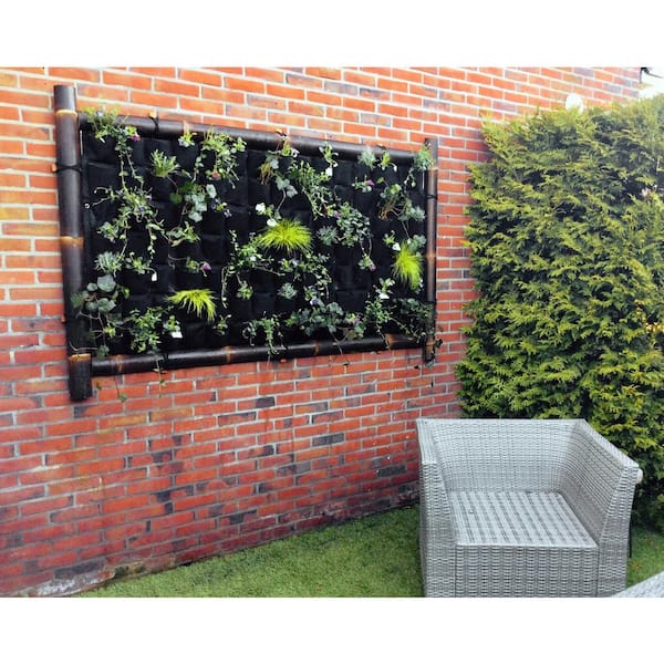 MGP 2.5 in. - 3 in. D x 96 in. L Black Bamboo Half Round Fence Rail