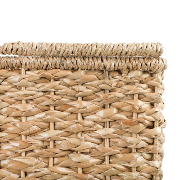 Large Black and Tan Wicker Handled Basket – the SHUDIO